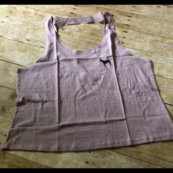 Victoria’s Secret PINK Sheer Stripe Tank - Picture 2 of 3